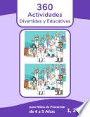 Libro 360 Actividades Divertidas y Educativas para Niños de Preescolar de 4 a 5 Años 1, 2 & 3