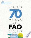 Libro 70 Años de la FAO (1945-2015)