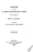 Libro Anales de la Academia de ciencias medicas, físicas y naturales de la Habana
