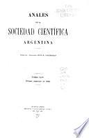 Libro Anales de la Sociedad Científica Argentina