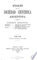 Libro Anales de la Sociedad Científica Argentina