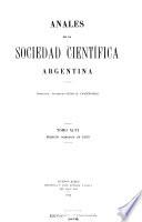 Libro Anales de la Sociedad Científica Argentina