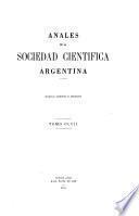 Libro Anales de la Sociedad Científica Argentina
