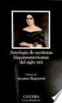 Libro Antología de escritoras hispanoamericanas del siglo XIX