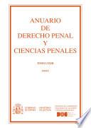 Libro Anuario de Derecho Penal y Ciencias Penales (tomo LXXIII, 2020)