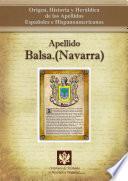 Libro Apellido Balsa (Navarra)