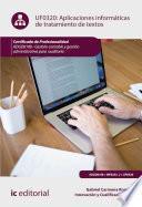 Libro Aplicaciones informáticas de tratamiento de textos. ADGD0108