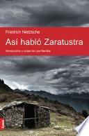Libro Así habló Zaratustra