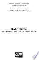 Libro Balseros, historia oral del éxodo cubano del '94