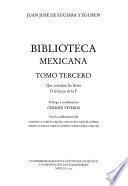 Biblioteca mexicana: Versión española del manuscrito indédito que contiene las letras D al inicio de la letra F del catálogo