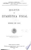 Libro Boletín de estadística fiscal