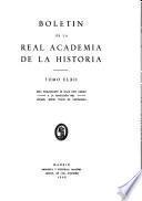 Libro Boletín de la Real Academia de la Historia