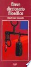 Libro Breve diccionario filosófico