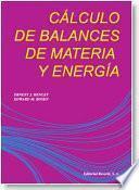 Libro Cálculo de balances de materia y energía