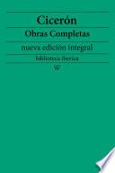 Libro Cicerón: Obras completas (nueva edición integral)