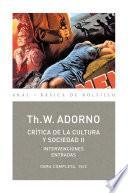 Libro Crítica de la Cultura y la sociedad II