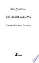 Libro Crónica de la lluvia