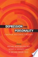 Libro Depression and Personality