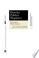 Libro Derecho público hispánico