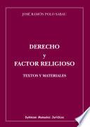 Libro Derecho y factor religioso. Textos y materiales