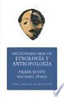 Libro Diccionario de etnología y antropología (Ed. Económica)