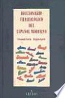 Libro Diccionario fraseológico del español moderno