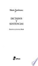 Libro Dictados y sentencias