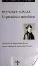 Libro Disputaciones metafísicas