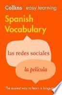 Easy Learning Spanish Vocabulary: Trusted support for learning (Collins Easy Learning)
