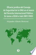 Libro Eficacia jurídica del Consejo de Seguridad de la ONU en el marco del Derecho Internacional Público