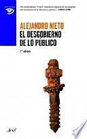 Libro El desgobierno de lo público