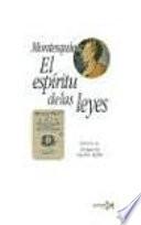 Libro El espíritu de las leyes