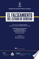 Libro EL FALSEAMIENTO DEL ESTADO DE DERECHO. Memoria de la Opening Session del World Law Congress (Caracas) sobre El Estado de Derecho (Barranquilla), 2021