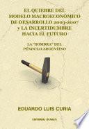 Libro El Quiebre del Modelo Macroeconómico de desarrollo 2003-2007 y la Incertidumbre hacia el Futuro. La Sombra del Péndulo Argentino