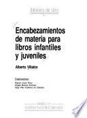 Libro Encabezamientos de materia para libros infantiles y juveniles