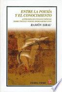 Libro Entre la poesía y el conocimiento