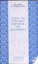 Libro ¿Está el Estado español en quiebra?