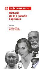 Libro Guía Comares de Historia de la Filosofía Española