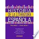 Libro Historia de la Literatura Española. Volumen I-Edad Media
