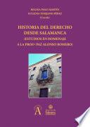 Libro Historia del derecho desde Salamanca
