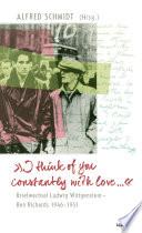 Libro I think of you constantly with love ...