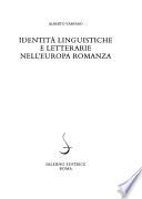 Libro Identità linguistiche e letterarie nell'Europa romanza