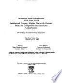 Libro Intellectual Property Rights, Naturally Derived Bioactive Compounds and Resource Conservation