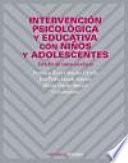 Libro Intervención psicológica y educativa con niños y adolescentes