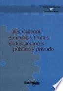 Libro Ius Variandi, ejercicio y limites en los sectores público y privado