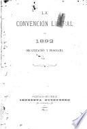 La Convención liberal de 1892