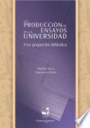 Libro La producción de ensayos en la Universidad