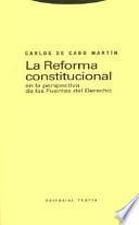 Libro La reforma constitucional en la perspectiva de las fuentes del derecho