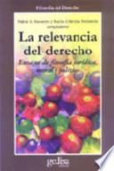 Libro La relevancia del derecho