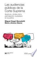 Libro Las audiencias públicas de la Corte Suprema